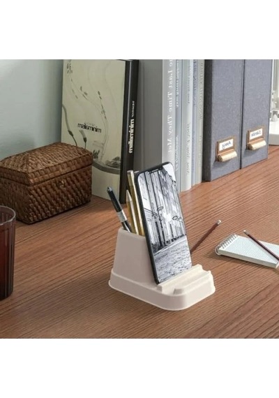 Natürel Renkli Telefon/tablet Standı - 14x8x10 Cm 1