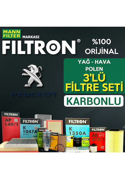 Peugeot 207 1.4 Benzinli Mann Filtron Filtre Bakım Seti