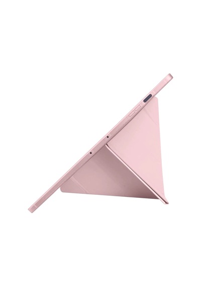 Apple İpad Pro 13 2024 Kılıf Kalemlikli Hugo Tablet Kılıfı - Rose Gold Diğer