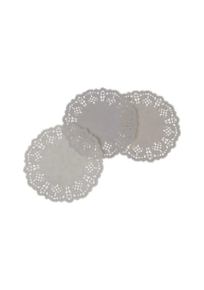 Dantelli Bardak Altlığı 500 Adet 9 - 12 CM 9 CM Beyaz