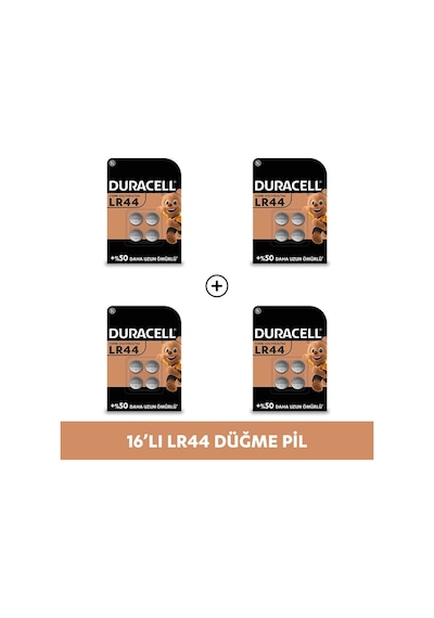 Özel Lr44 Alkalin Düğme Pil 1,5v 76a / A76 / V13ga , 4'lü Paket X 4