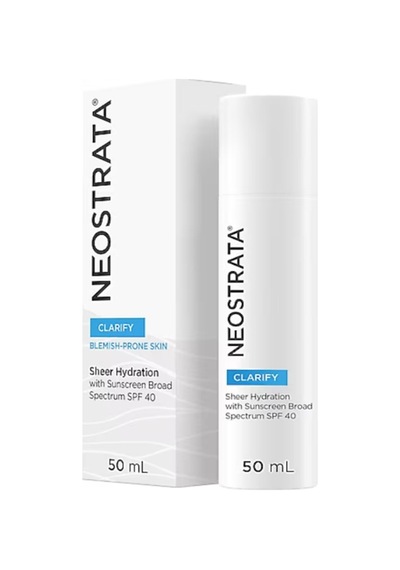 Yağlı Ciltler İçin Spf40+ Güneş Koruyuculu Nemlendirici Krem 50 Ml Clarify Sheer Hydration