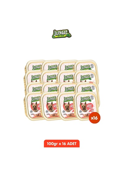 Köpek Konserve Maması, 100g, Tahılsız Kuzu Etli Pate Alucup, 16 Adet