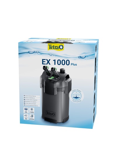 Tetra Akvaryum Dış Filtre Ex 1000 Plus 300 Litreye Kadar Akvaryumlar İçin Güçlü Filtre, Kristal Berraklığın