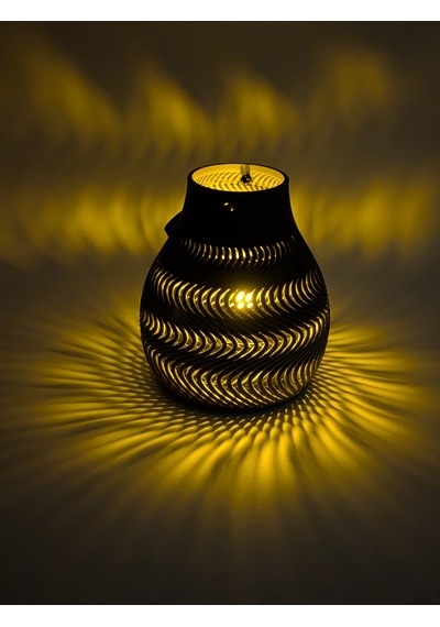 En-cag Dalga Desenli Tealight Mumluk Modern Led Mum Tutucu Dekoratif Işıklı Bss Çok Renkli