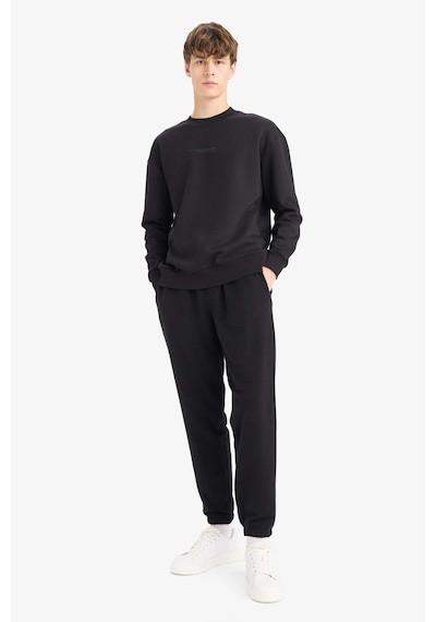 DeFacto Boxy Fit Bisiklet Yaka Baskılı Sweatshirt X8282AZ23AUBK81