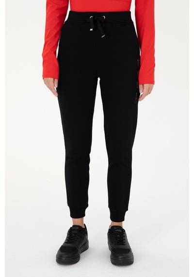 U.S. Polo Assn. Kadın Siyah Jogger Eşofman Altı 50289539-VR046