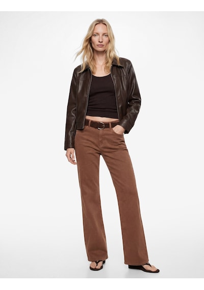 Koton Normal Bel Kemer Detaylı Dar Kalıp Cepli İspanyol Paça Pantolon - Flare Jeans Kahverengi 6sal40099mw Kahve Koton Normal Bel Kemer Detaylı Dar Kalıp Cepli İspanyol Paça Pantolon - Flare Jeans Kahverengi 6sal40099mw Kahve
