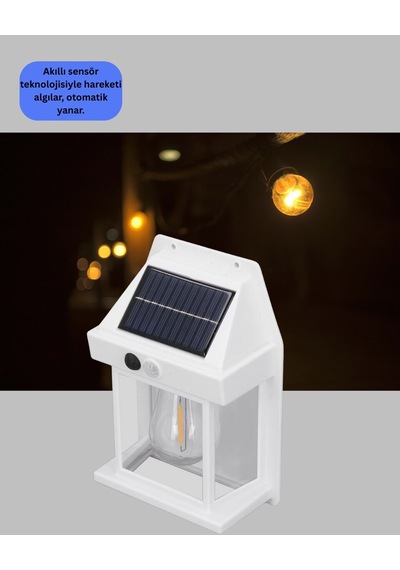 Ip65 Su Geçirmez Güneş Paneli Dış Mekan Lamba Çr