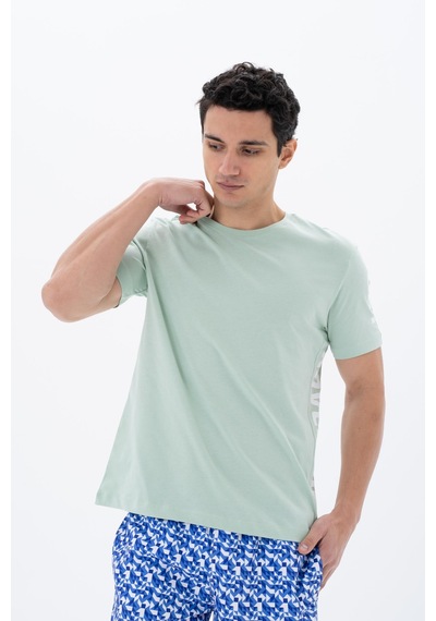 AR-MA Arma Erkek Regular Fit Bisiklet Yaka Tişört Y25344404701 Yeşil