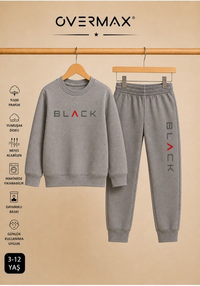 Overmax Black Baskılı Unisex Tasarım Çocuk Eşofman Takımı 3-12 Yaş Gri Üst- Gri Alt - 915906821 Gri Üst- Gri Alt Overmax Black Baskılı Unisex Tasarım Çocuk Eşofman Takımı 3-12 Yaş Gri Üst- Gri Alt - 915906821 Gri Üst- Gri Alt