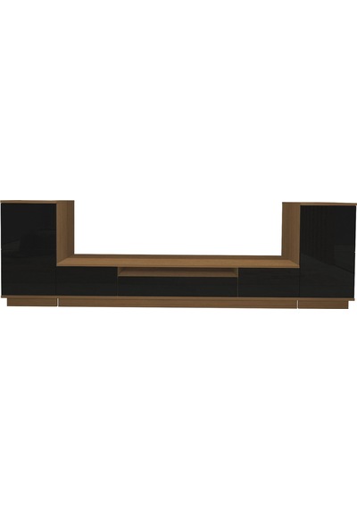 Decoraktiv Trendstyle On2s Mdf Tv Ünitesi Tv Sehpası Ceviz - Siyah