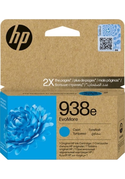 Hp 938e Cyan Mavi Yüksek Kapasite Kartuş 4s6x9pe
