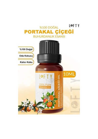Lofty Portakal Çiçeği Saf Uçucu Yağ 10ml -%100 Doğal Esansiyel Yağ Buhurdanlık, Difüzör Ve Oda Kokusu İçin Ferahlatıcı Etki Diğer