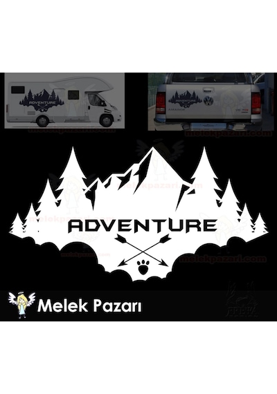 Macera, Adventure Kamp, Karavan, Off Road Sticker Macera, Adventure Kamp, Karavan, Off Road Sticker
