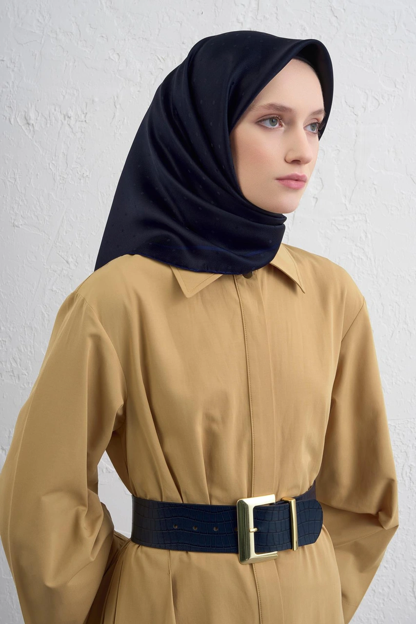 Armine Jakarlı İpek Eşarp Puantiyeli 21ka8668 2 21 Bordo