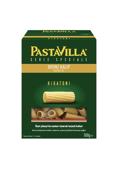 Pastavilla Bronz Kalıp Rigatoni 500 G - 8 Adet Tarı
