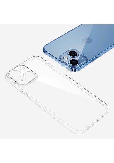 Apple Uyumlu iPhone 14 Plus Uyumlu Şeffaf Sert Pc Zore Vayt Kılıf-renksiz Renksiz -