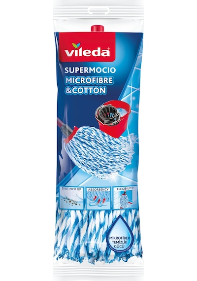 Vileda Pamuk & Mikrofiberli Supermocio Yedek Paspas