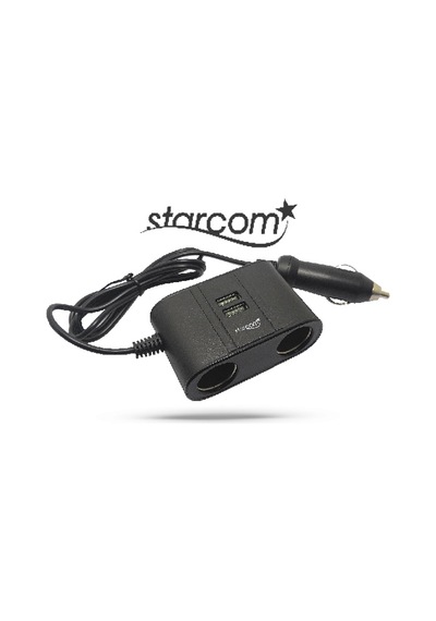 Starcom Araç Içi Şarj Çoklayıcı 2 Usb ve 2 Çakmaklık Girişi