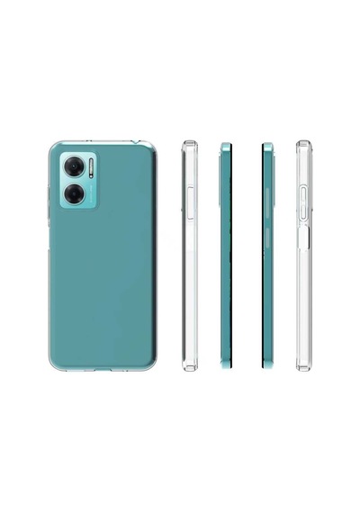 Zore Redmi 10 5g Kılıf Omsy Süper Silikon Kapak - Renksiz