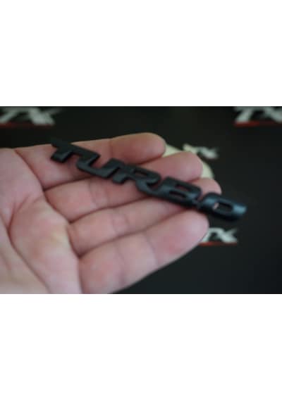 Seat Turbo Bagaj Siyah Metal 3m 3d Bagaj Yazı Logo K