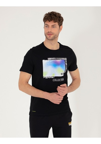 Pierre Cardin Erkek Siyah Tişört 50262654-Vr046 Siyah