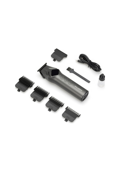 Vme-s710 Profesyonel Saç Kesme, Sakal Ve Ense Tıraş Makinesi Sıfıra En Yakın Kesim 0.1 Mm T-cut Led