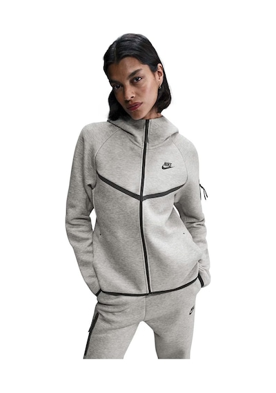 Nike Tech Fleece Windrunner Hoodie Gri Kadın Sweatshirt Hv6747-063
