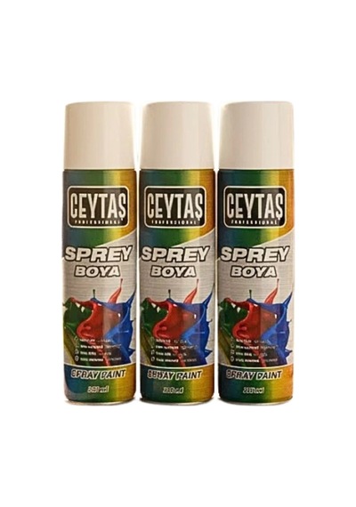 Beyaz Sprey Boya 200 Ml Çok Renkli