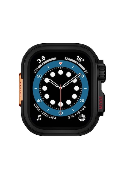 Apple İle Uyumlu Watch 44mm To Apple İle Uyumlu Watch Ultra 49mm Kasa Dönüştürücü Watch Gard 33 Siyah