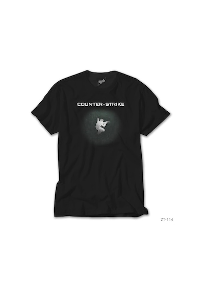 Counter Strike Siyah Tişört Siyah