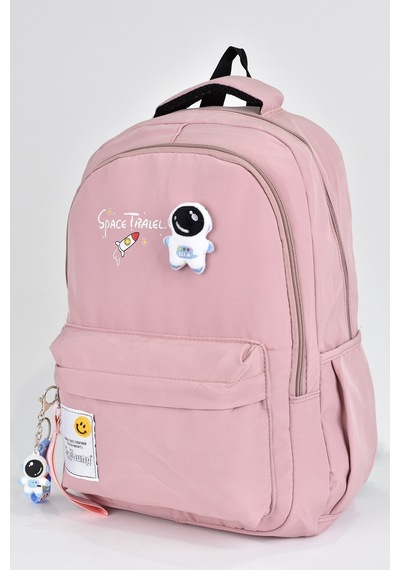 Elatae Unisex Çok Gözlü Günlük Seyahat Okul Sırt Çantası Pembe 51497