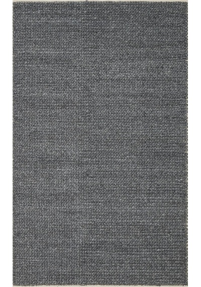 Eko Halı Jade Basketweave Antrasıt Naturel Kazak Örgü Desenli El Dokuma Örgü Halı - 130X190