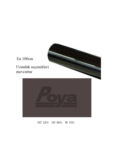 Siyah Cam Filmi 100Cm X 2M - Black %25