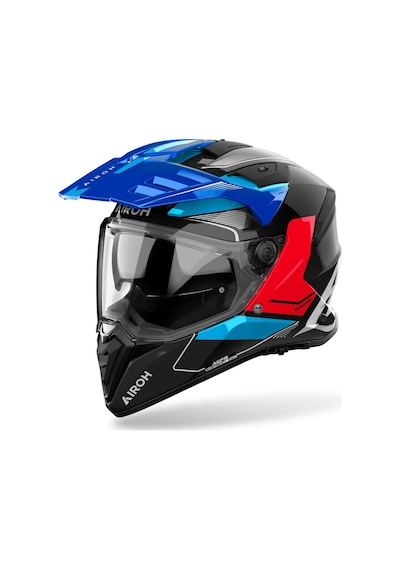 Airoh Bandit Tune Blue Red Gloss Kask Mavi - Kırmızı