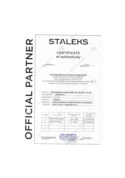 Staleks Expert Expert 20 Plastik Düz Yamuk Törpü Plastik Gövde