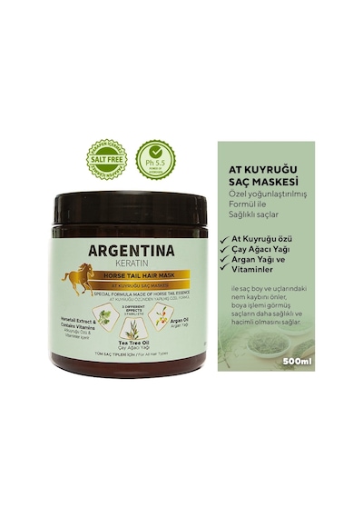 Argentina Keratin At Kuyruğu Saç Bakım Maskesi 500 ML