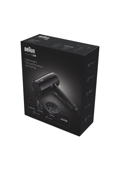 Braun Brhd215e Hd2.15 Difüzörlü Saç Kurutma Makinesi, 2 Başlıklı, 2100w