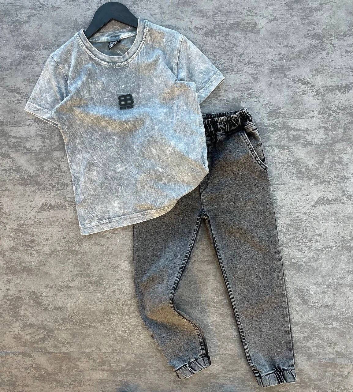Cg Kids Yıkamalı Kabartma Baskı Bb Lastikli Paça Eskitme Jean Erk Gri - Siyah Mat Cg Kids Yıkamalı Kabartma Baskı Bb Lastikli Paça Eskitme Jean Erk Gri - Siyah Mat