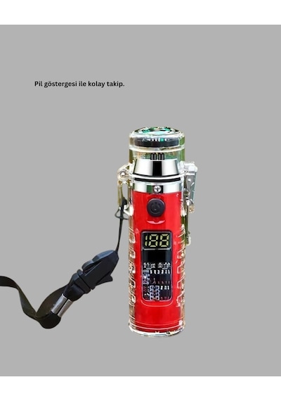 Kamp Ve Outdoor İçin Çok Amaçlı Çakarlı Elektronik Çakmak Çok Renkli
