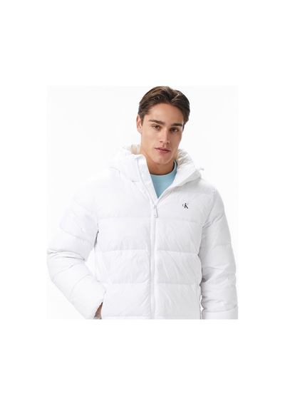 Calvin Klein Zip Off Hood Down Puffer Erkek Beyaz Montlv04rc518g