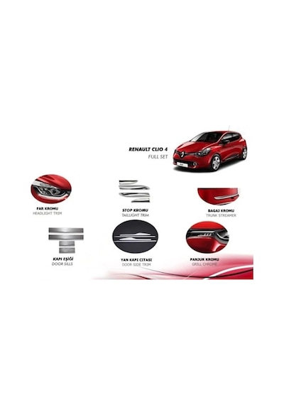 Renault Clio 4 Full Krom Set 2012 - 2017