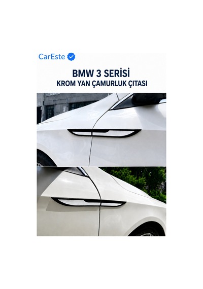 Bmw 3 Serisi Krom Yan Çamurluk Çıtası 4 Parça 3m Bantlı Araç Aksesuarı