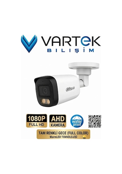 8 Kameralı 2mp Gece Renkli Güvenlik Kamerası Seti, 500 Gb Hdd, Fullhd İç Dış Mekan Uyumlu 27625506