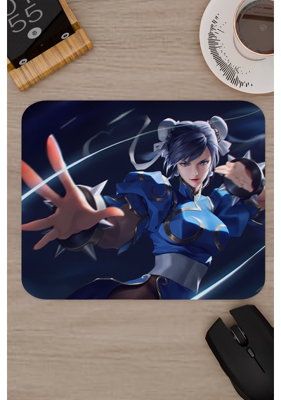 Street Fighter Kaymaz Dikişli Kauçuk Oyuncu Mousepad V5 - 22x18 Gaming Mouse Pad Fare Altlığı