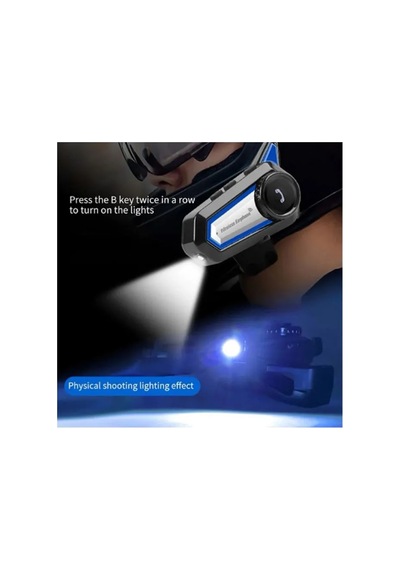 Jenerik Bt31 Kask Kulaklık Bluetooth 5.0 Motosiklet Interkom Su Geçirmez Kablosuz Kulaklık