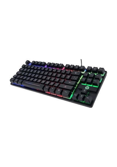Dexim DKA006 KBL-088 Kablolu RGB Led Işıklı Oyuncu Klavyesi