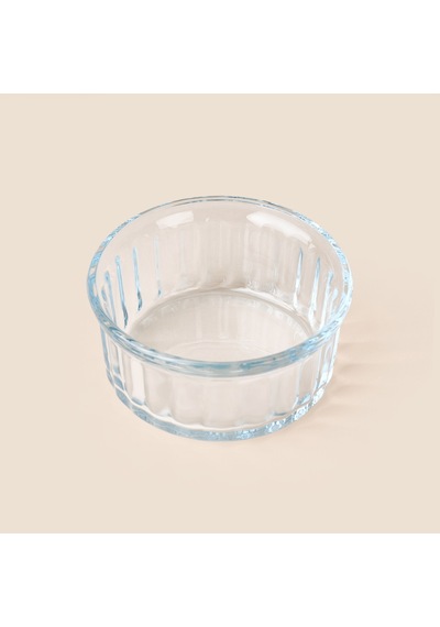 Glass 2'li Cam Fırın Kabı - Şeffaf - 10 Cm Çok Renkli