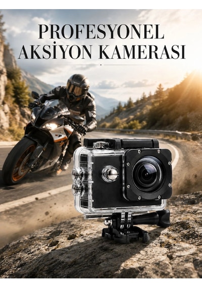 Profesyonel 4k Aksiyon Kamerası Geniş Açılı Wifi Destekli Diğer